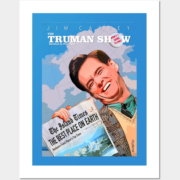 The Truman Show Fan Art Poster Full Wall Art by Nonesz Workshop